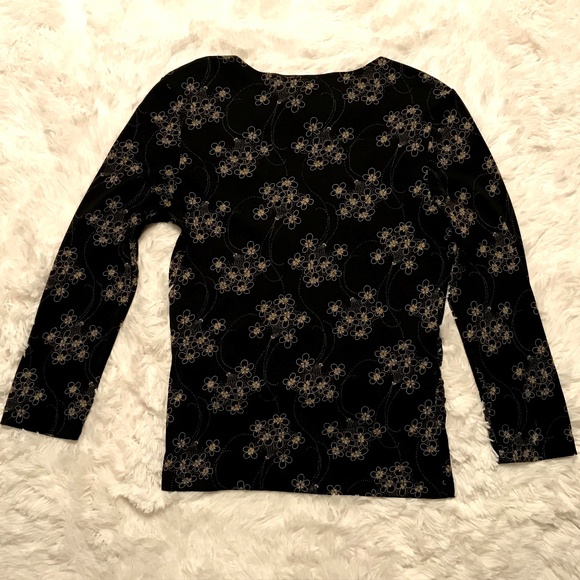 BCBG Paris Size M Floral Embroidered Top Blouse - Picture 7 of 8